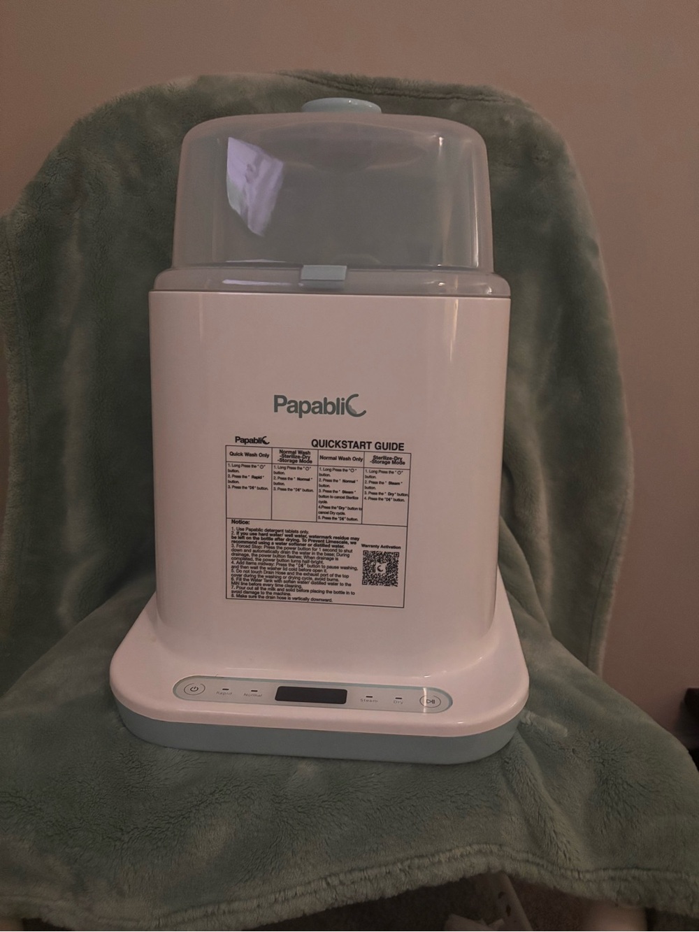 Papablic Bottle Washer Pro 4-in-1 Sterilizer Dryer with 30+ Detergent Tablets
